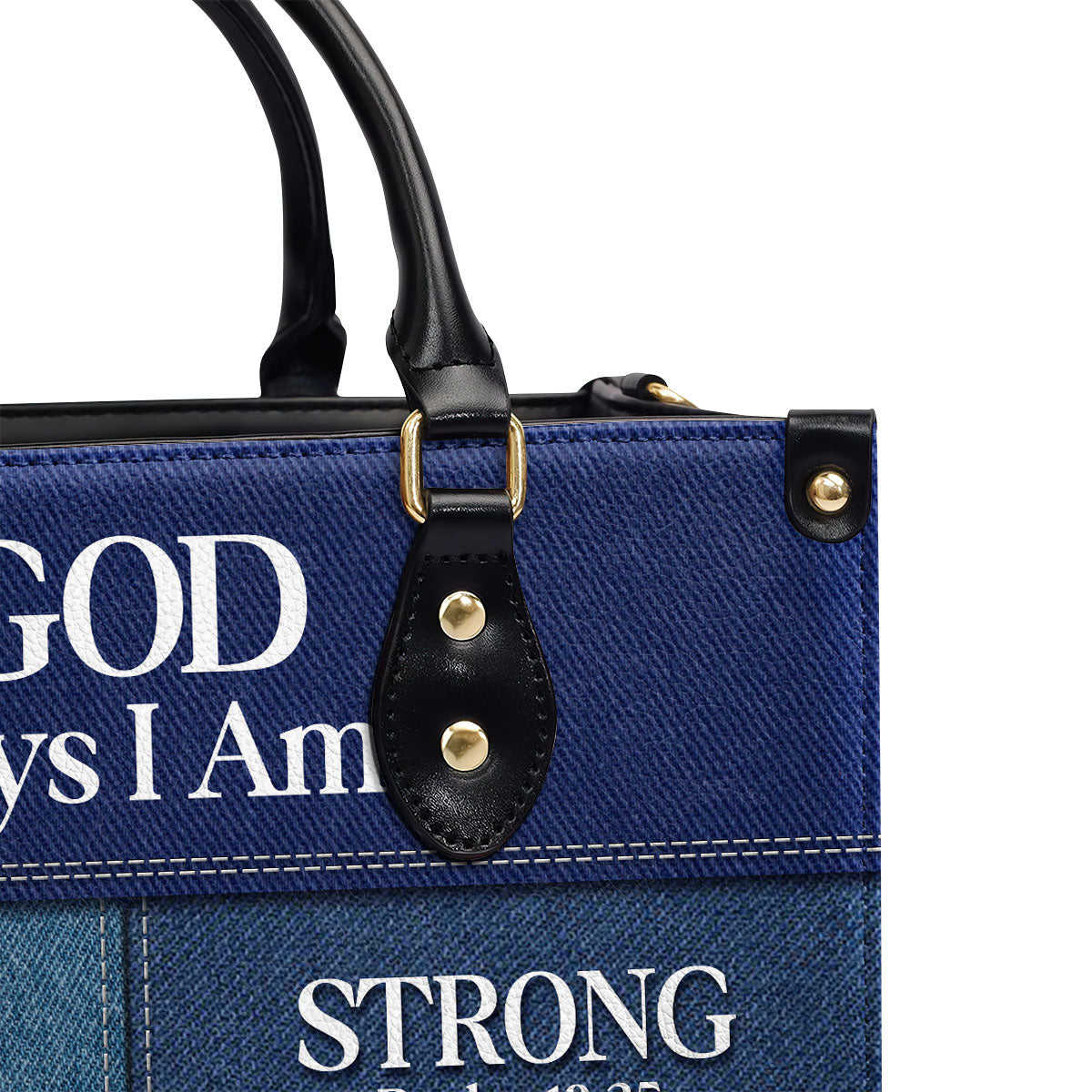God Says You Are Religious Gift For Worship Friends Personalized Leather Handbag With Zipper