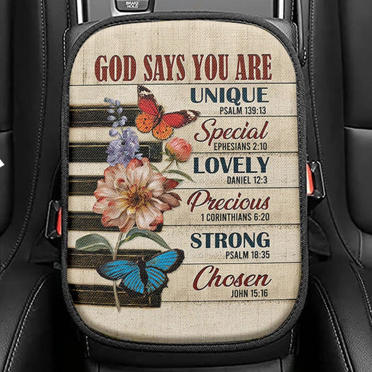 God Says You Are Seat Box Cover, Catholic Christian Gifts For Women