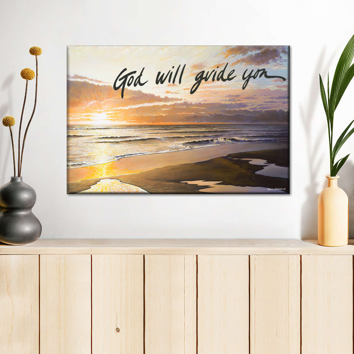 God Will Guide You Canvas Wall Art - Christian Canvas Wall Art - Religious Wall Art Canvas