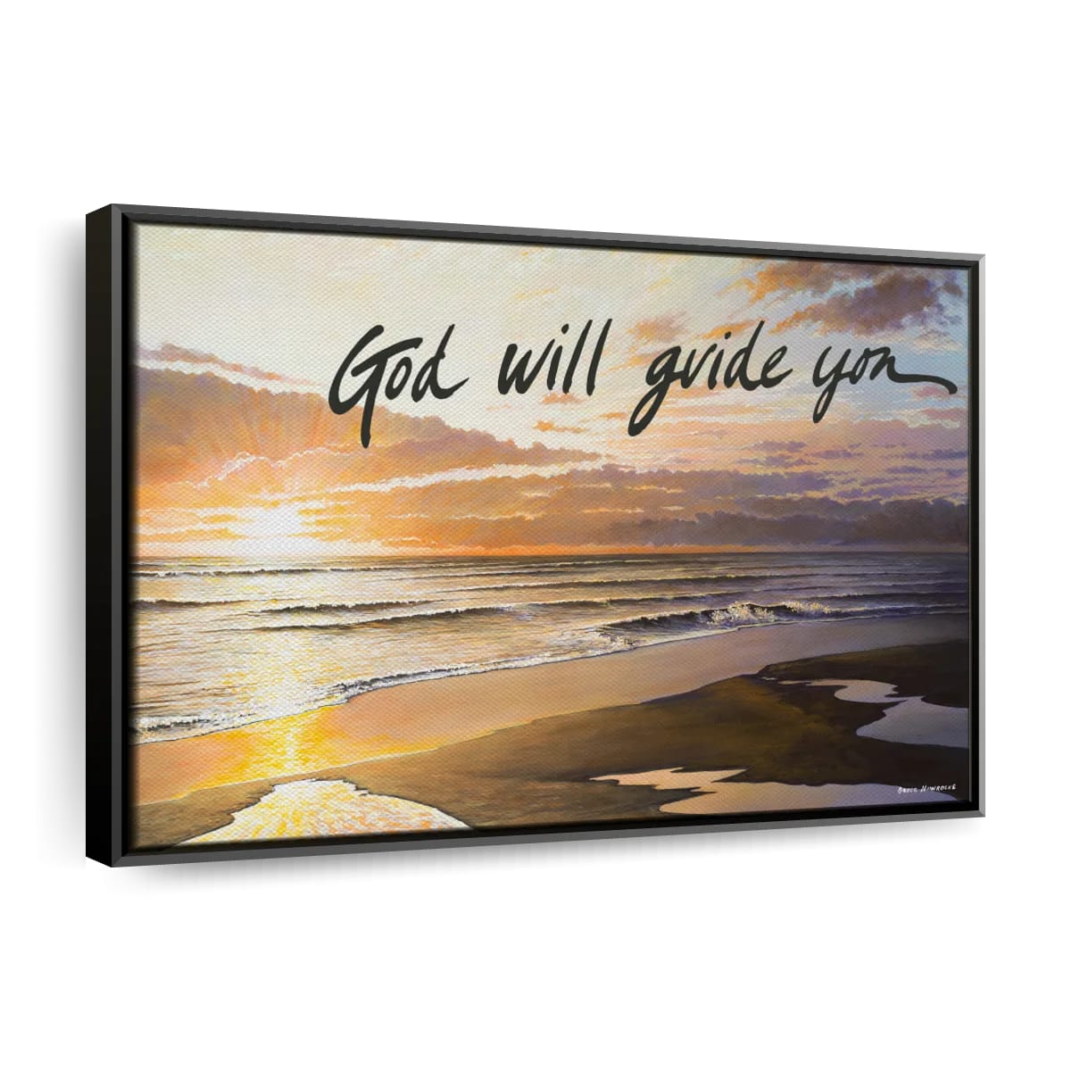 God Will Guide You Canvas Wall Art - Christian Canvas Wall Art - Religious Wall Art Canvas
