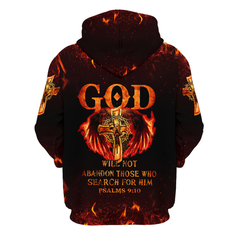 God Will Not Abandon Those Who Search For Him Hoodies - Men & Women Christian Hoodie - 3D Printed Hoodie