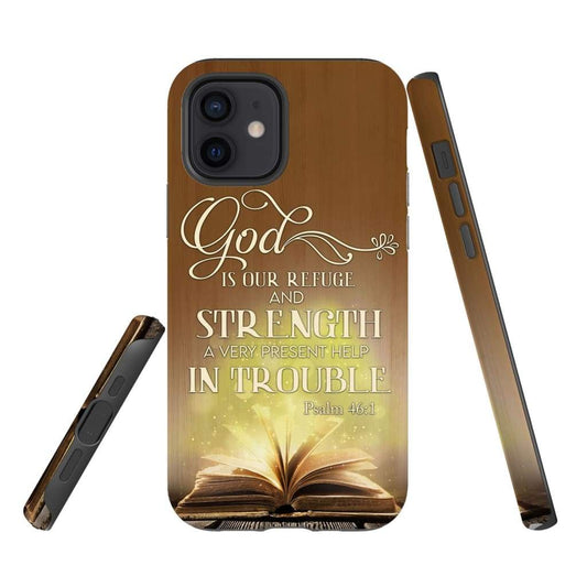 God is our refuge and strength Bible verse phone case - Bible Verse Phone Cases Samsung