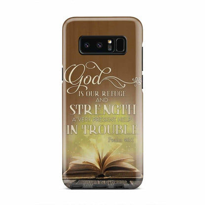God is our refuge and strength Bible verse phone case - Bible Verse Phone Cases Samsung