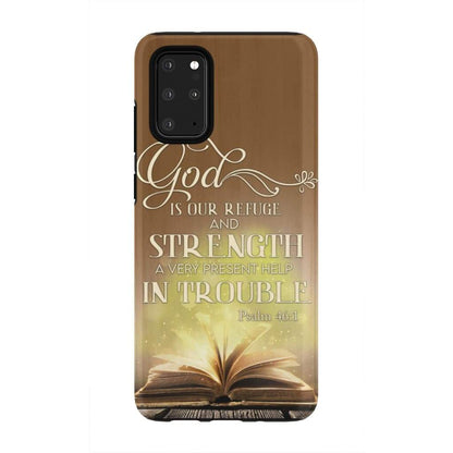 God is our refuge and strength Bible verse phone case - Bible Verse Phone Cases Samsung