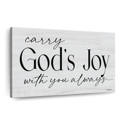 God's Joy Canvas Wall Art - Christian Canvas Wall Art - Religious Wall Art Canvas