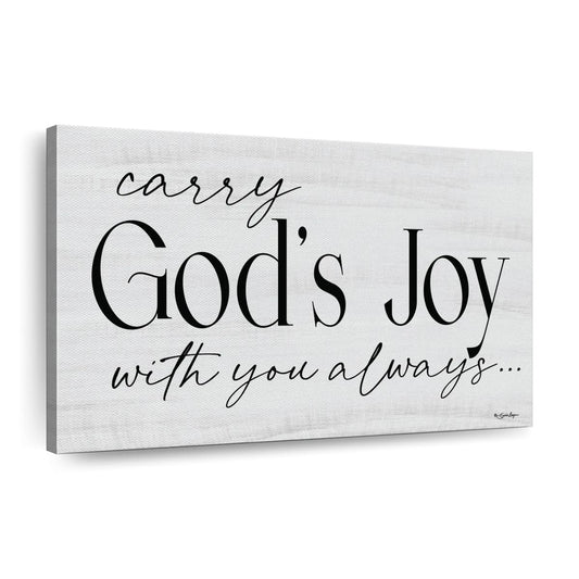 God's Joy Canvas Wall Art - Christian Canvas Wall Art - Religious Wall Art Canvas