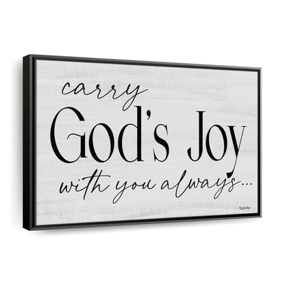 God's Joy Canvas Wall Art - Christian Canvas Wall Art - Religious Wall Art Canvas