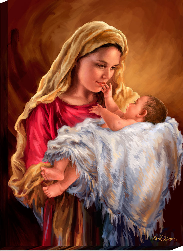 God's Loving Touch Canvas Wall Art - Christian Wall Decor - Religious Gift