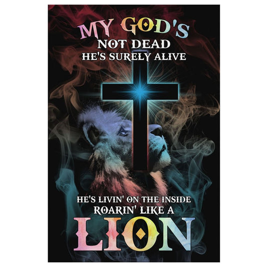 God's Not Dead He Surely Alive Canvas Wall Art - Christian Canvas Prints - Bible Verse Canvas