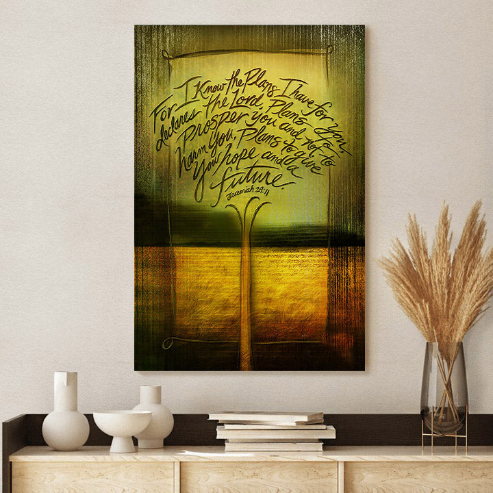 God's Plans Canvas Pictures - Christian Canvas Wall Decor - Religious Wall Art Canvas