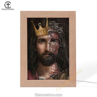 Golden Crown, Crown Of Thorn, Jesus Painting Frame Lamp