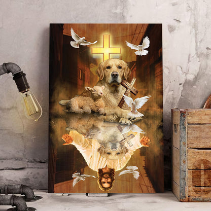 Golden God In Water Canvas - Canvas Decor Ideas