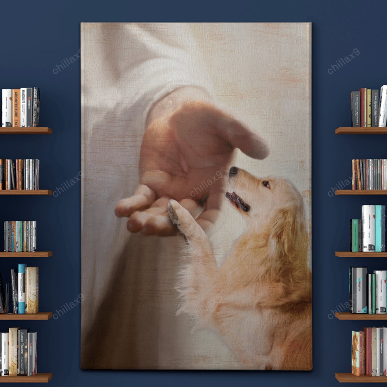 Golden Retriever - Take My Hand Canvas - Canvas Decor Ideas