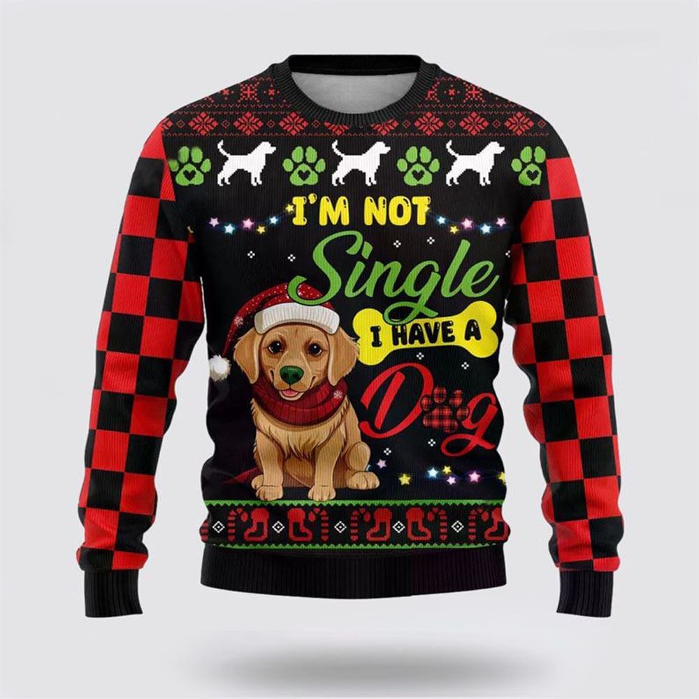Golden Retriever Dog Ugly Christmas Sweater For Men And Women, Gift For Christmas, Best Winter Christmas Outfit