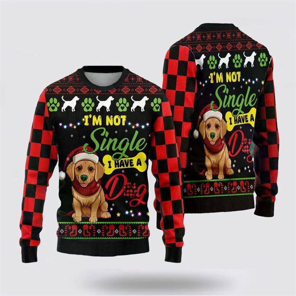 Golden Retriever Dog Ugly Christmas Sweater For Men And Women, Gift For Christmas, Best Winter Christmas Outfit