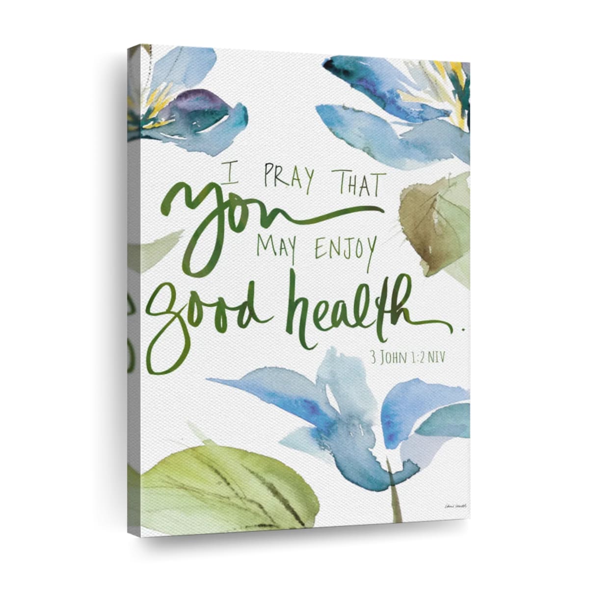 Good Health Geraniums Canvas Wall Art - Canvas Religious Wall Art - Christian Wall Decor Living Room