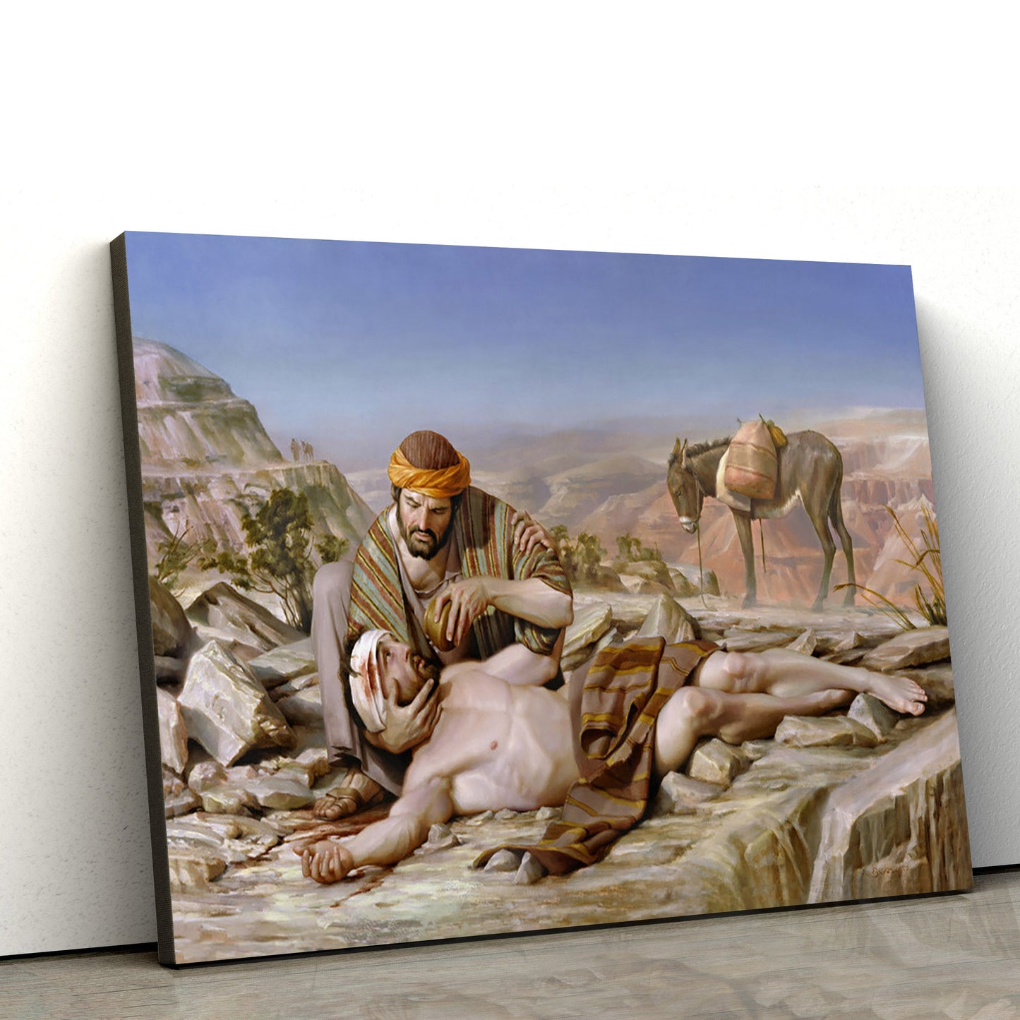 Good Samaritan  Canvas Picture - Jesus Christ Canvas Art - Christian Wall Art