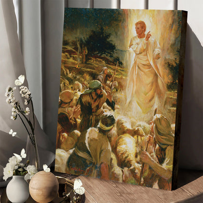Good Tidings Of Great Joy Canvas Pictures - Religious Wall Art Canvas - Christian Paintings For Home