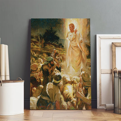 Good Tidings Of Great Joy Canvas Pictures - Religious Wall Art Canvas - Christian Paintings For Home