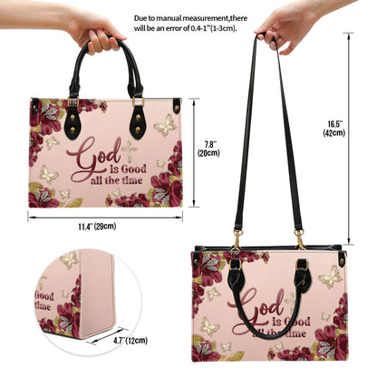 Gorgeous Christian Leather Bag - God Is Good All The Time - Christian Pu Leather Bags For Women