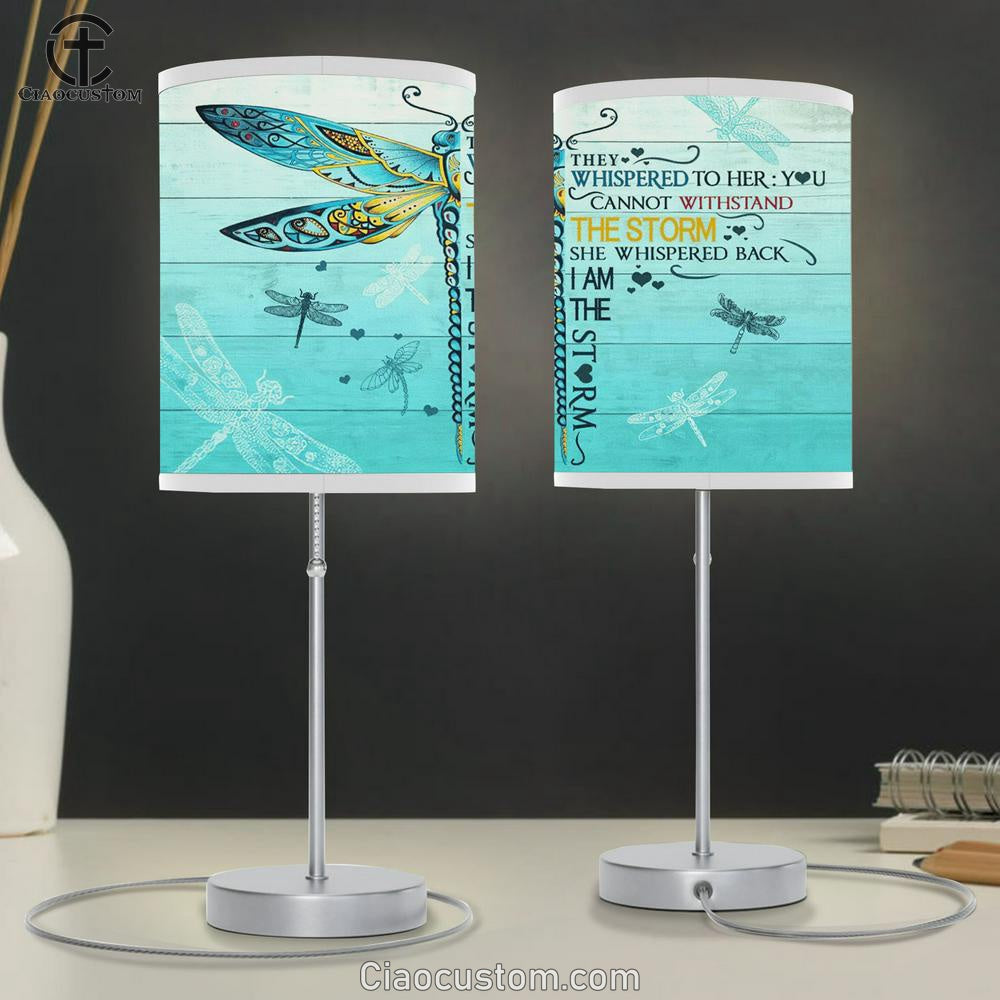 Gorgeous Dragonfly I Am The Storm Table Lamp