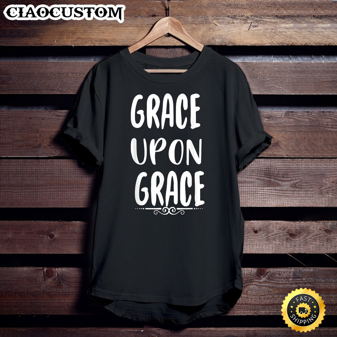 Grace Upon Grace Christian Religion Graphic Tees T-Shirt - Christian Shirt