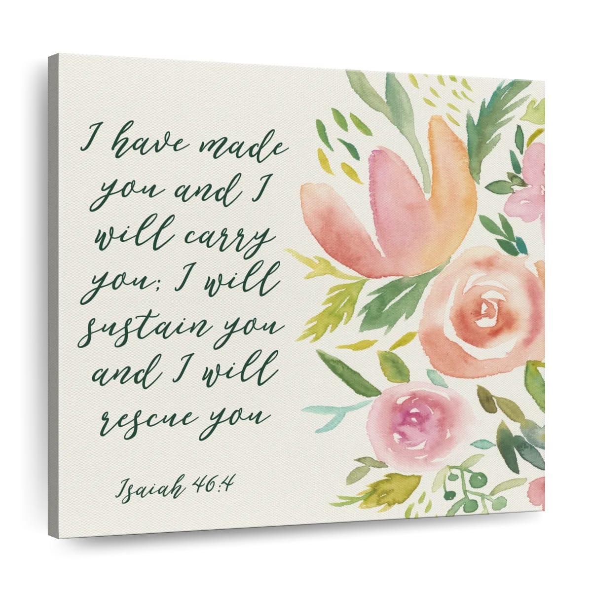 Grace Upon Grace I Square Canvas Wall Art - Christian Wall Decor - Christian Wall Hanging