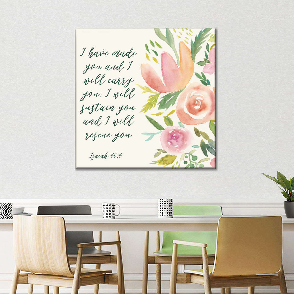 Grace Upon Grace I Square Canvas Wall Art - Christian Wall Decor - Christian Wall Hanging