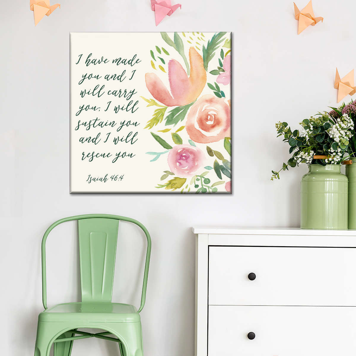 Grace Upon Grace I Square Canvas Wall Art - Christian Wall Decor - Christian Wall Hanging