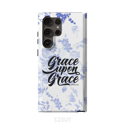 Grace Upon Grace John 116 Phone Case - Bible Verse Phone Cases- Iphone Samsung Cases Christian