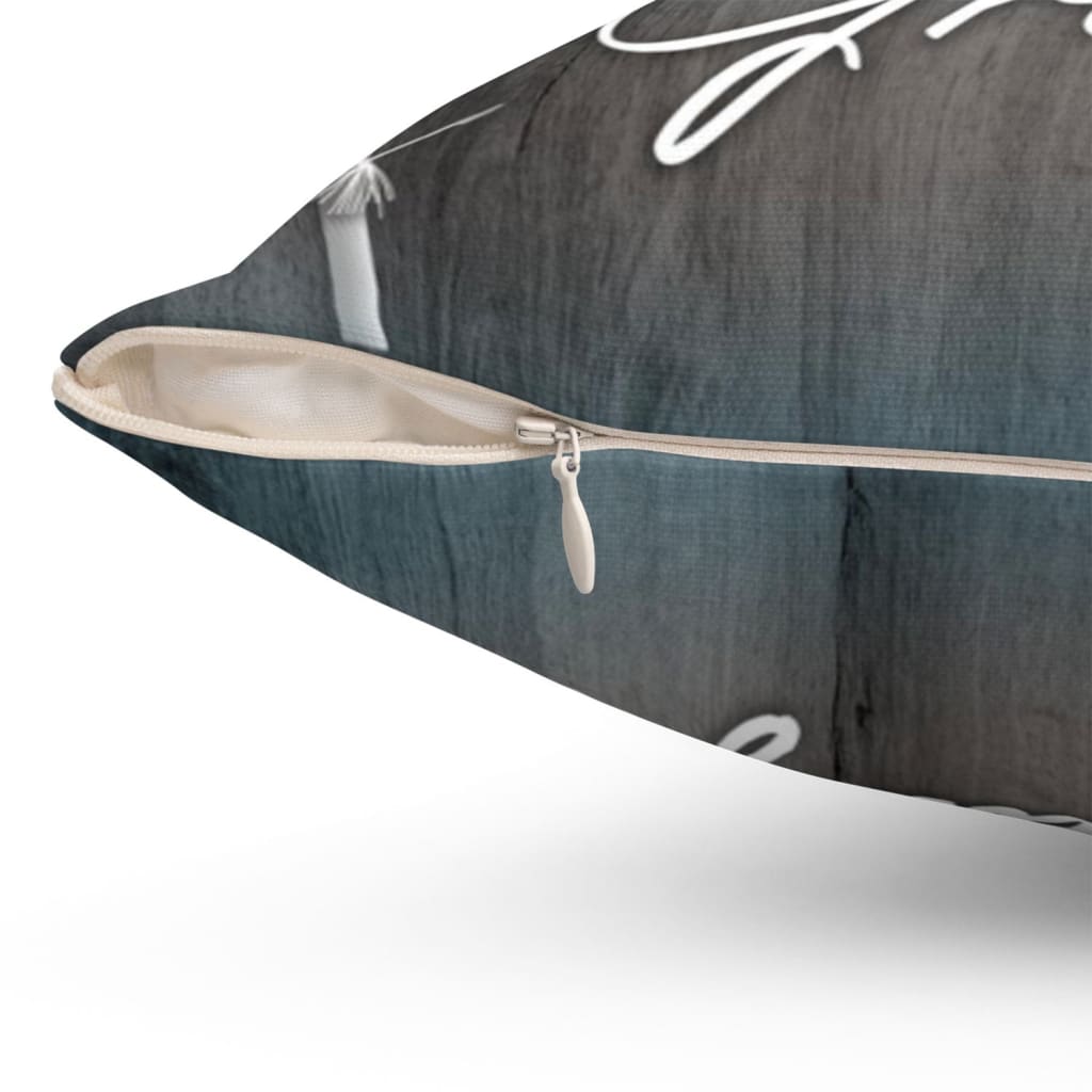 Grateful Dandelions Butterflies Christian Pillow