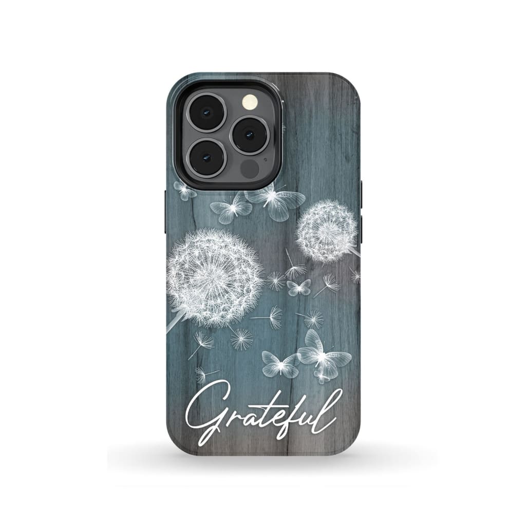 Grateful Dandelions Butterflies Phone Case - Bible Verse Phone Cases Samsung