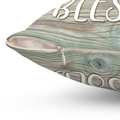 Grateful Thankful Blessed Christian Pillow