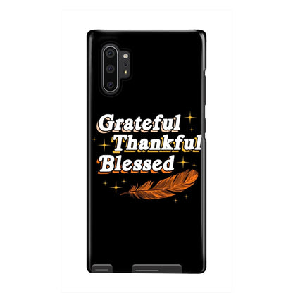 Grateful Thankful Blessed Thanksgiving Phone Case - Bible Verse Phone Cases Samsung
