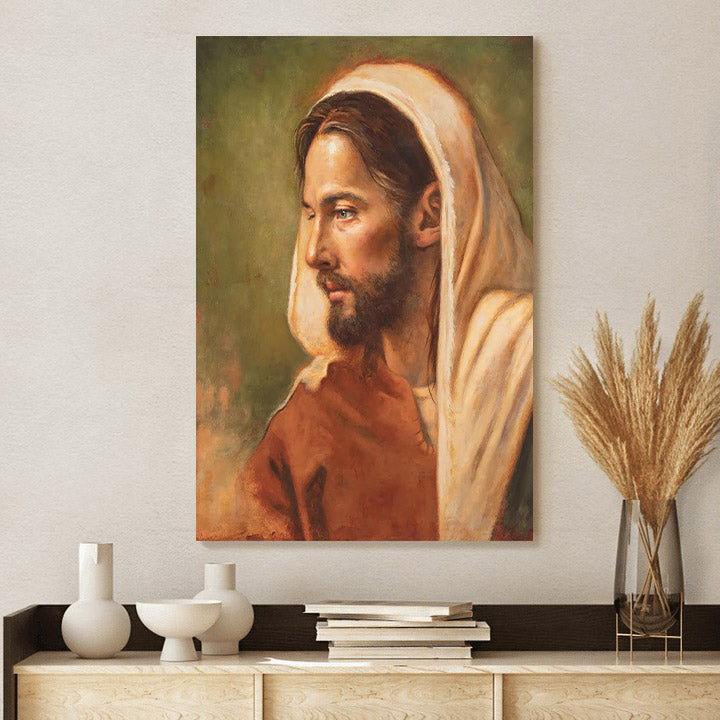 Graven Upon My Hands Canvas Wall Art - Jesus Picture - Jesus Portrait Canvas