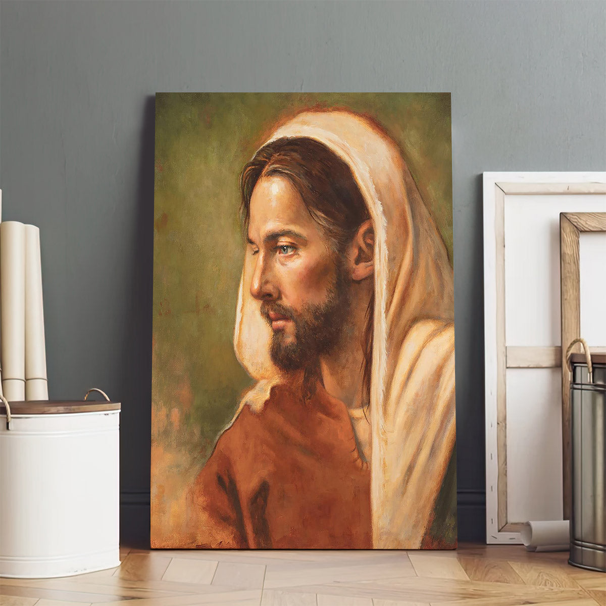 Graven Upon My Hands Canvas Wall Art - Jesus Picture - Jesus Portrait Canvas