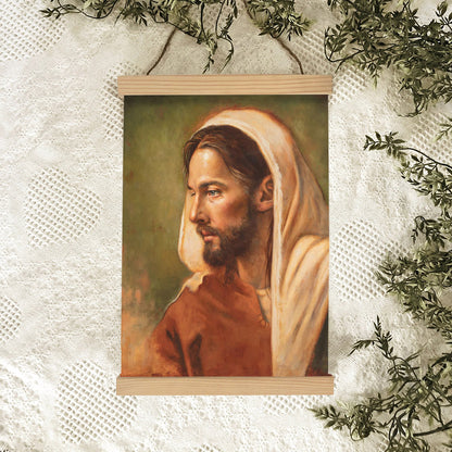 Graven Upon My Hands Hanging Canvas Wall Art - Jesus Picture - Jesus Portrait Canvas - Religious Canvas