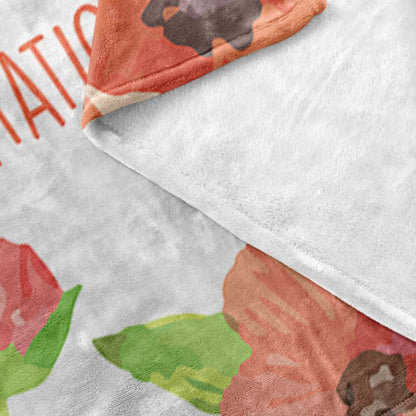 Great Is Your Faithfulness Lamentations 323 Fleece Blanket - Christian Blanket - Bible Verse Blanket