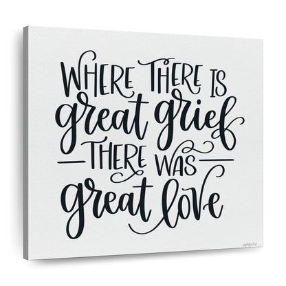 Great Love Square Canvas Wall Art - Christian Wall Decor - Christian Wall Hanging