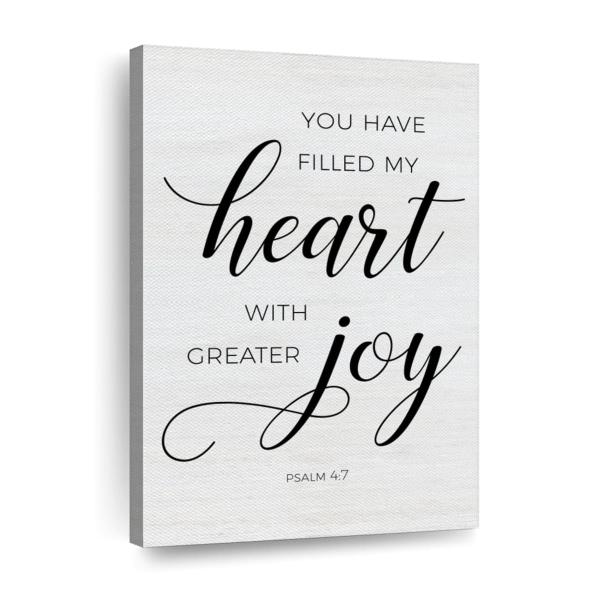 Greater Joy Canvas Wall Art - Canvas Religious Wall Art - Christian Wall Decor Living Room