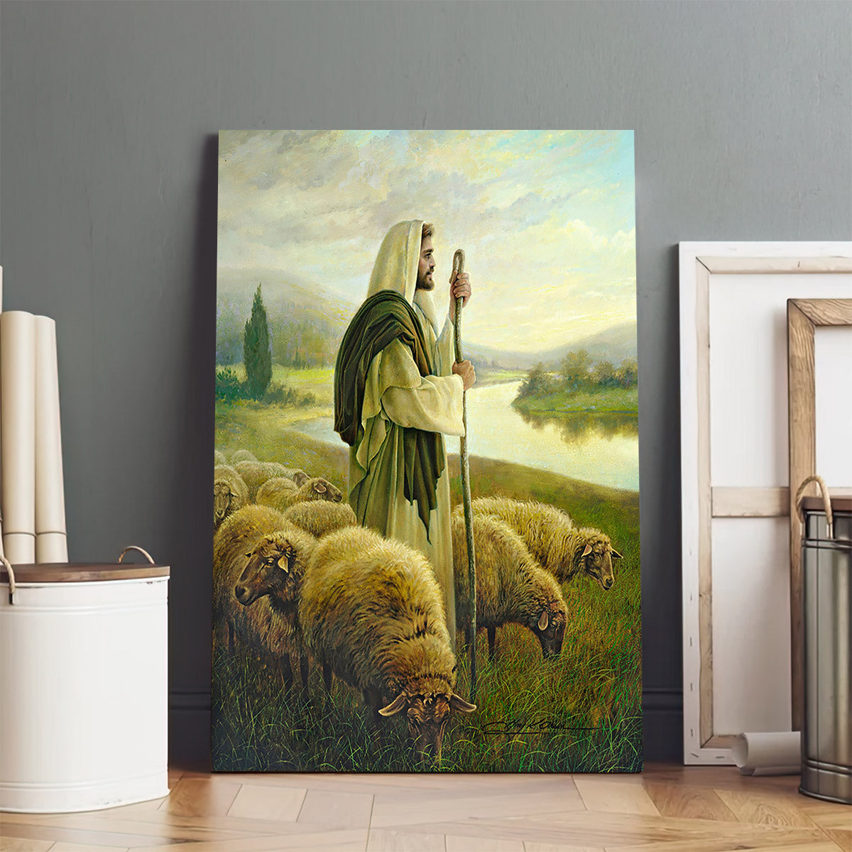 Greg Olsen The Good Shepherd Canvas Picture - Jesus Christ Canvas Art - Christian Wall Canvas