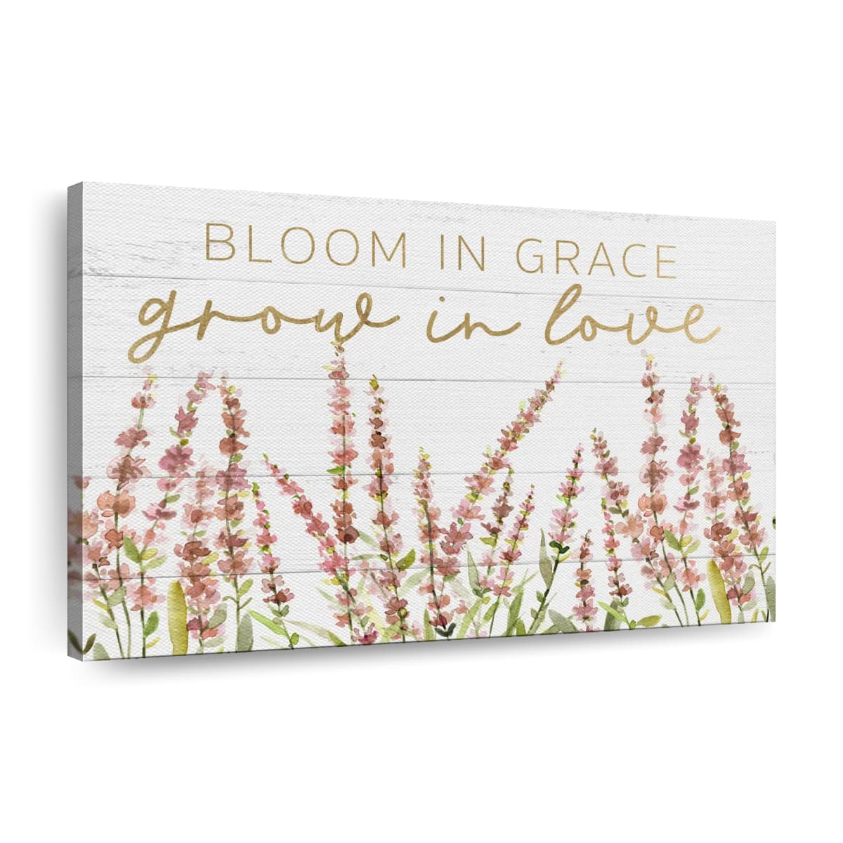 Grow In Love Canvas Wall Art 1 - Christian Canvas Wall Art - Religious Wall Art Canvas
