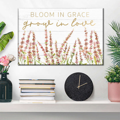 Grow In Love Canvas Wall Art 1 - Christian Canvas Wall Art - Religious Wall Art Canvas