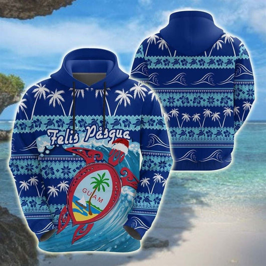 Guam Christmas Go To The Beach All Over Print 3D Hoodie For Men And Women, Christmas Gift, Warm Winter Clothes, Best Outfit Christmas