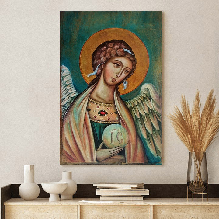 Guardian Angel Canvas Wall Art Decor - Catholic Canvas Wall Art - Religious Gift - Christian Wall Art Decor