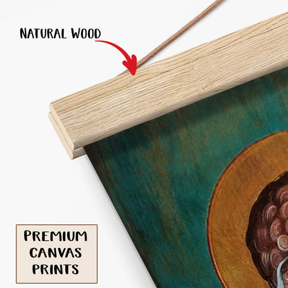 Guardian Angel Hanging Canvas Wall Art Decor - Catholic Hanging Canvas Wall Art - Religious Gift - Christian Wall Art Decor