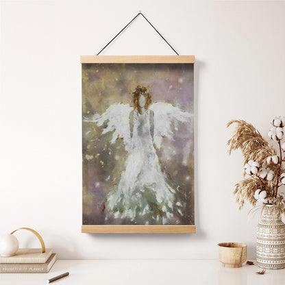 Guardian Angel Hanging Canvas Wall Art Prints Abstract - Catholic Hanging Canvas Wall Art - Religious Gift - Christian Wall Art Decor