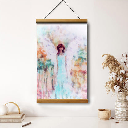 Guardian Angel Painting Hanging Canvas Wall Art 1 - Catholic Hanging Canvas Wall Art - Religious Gift - Christian Wall Art Decor