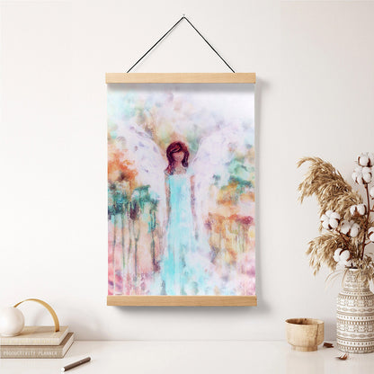 Guardian Angel Painting Hanging Canvas Wall Art 1 - Catholic Hanging Canvas Wall Art - Religious Gift - Christian Wall Art Decor