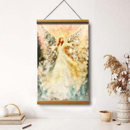 Guardian Angel Painting Hanging Canvas Wall Art 2 - Catholic Hanging Canvas Wall Art - Religious Gift - Christian Wall Art Decor